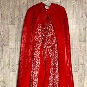 Little Red Riding Hood Dress and Separate Hooded Cloak  Size Youth 6